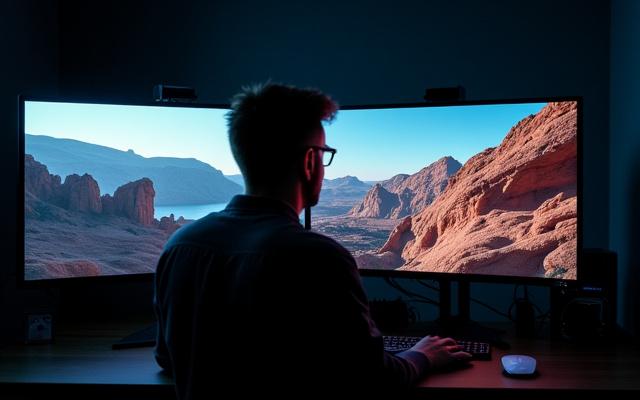 プロフェッショナルなCGI合成およびポストプロダクション作業の様子