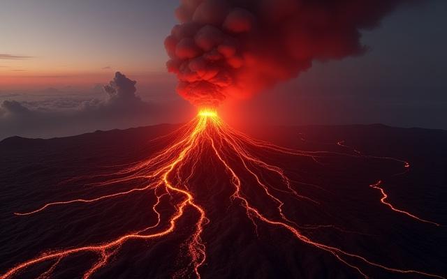 火山活動と地熱エネルギーの複雑な3Dシミュレーションの可視化